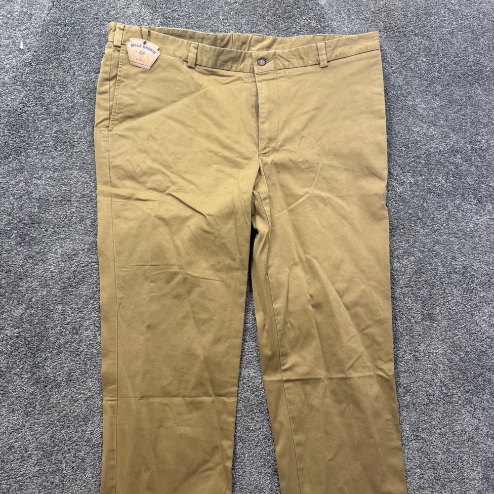 Bills Khakis M3 Trim Fit Plain Front Engineered Stretch Twill Pants Khaki 46 NEW